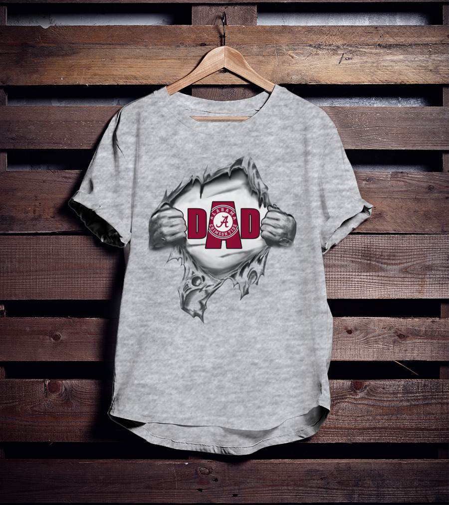Alabama Crimson Tide Super Dad T-Shirt