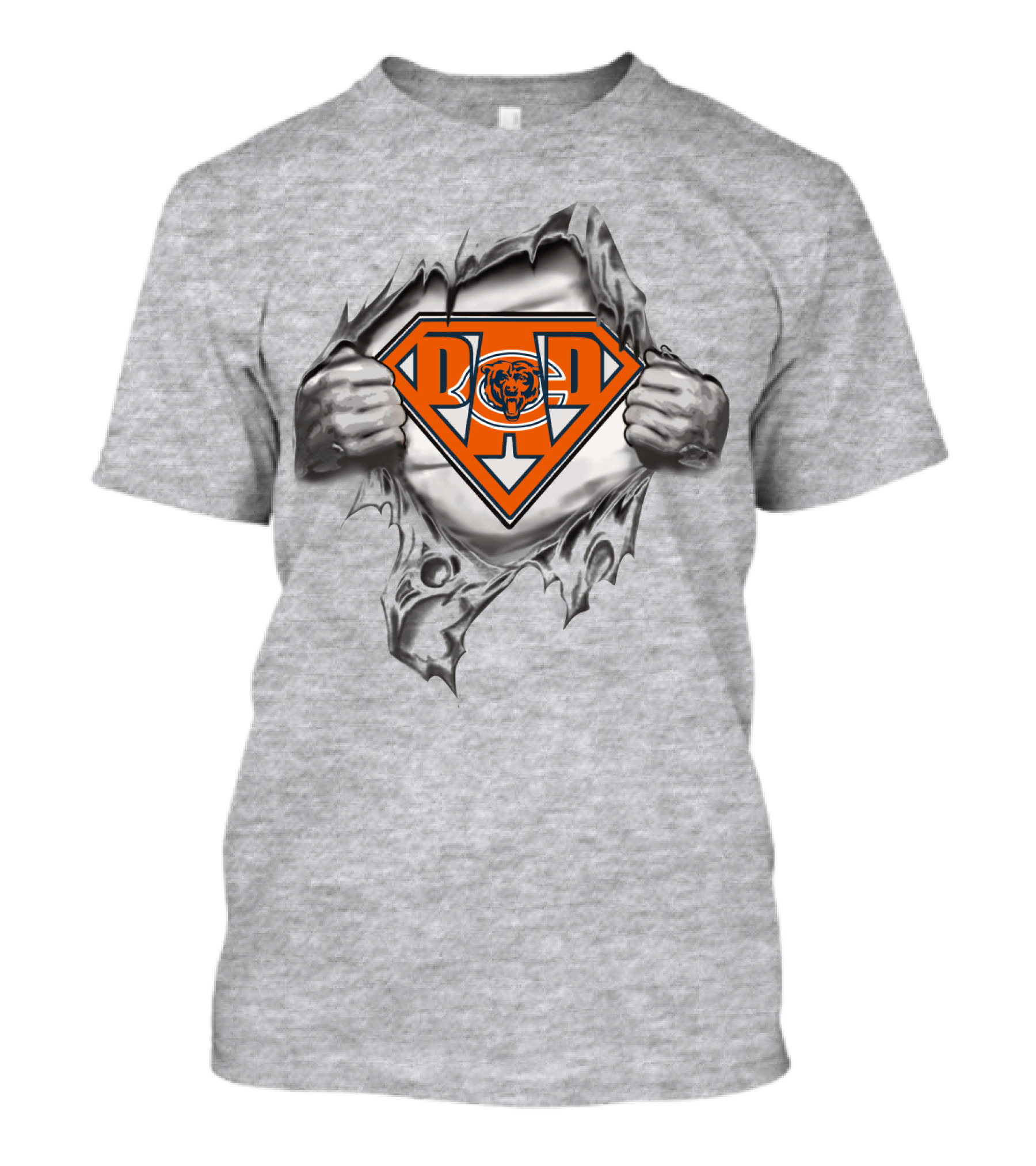 Dad Super Bears Logo Iconic Football Fan T-Shirt