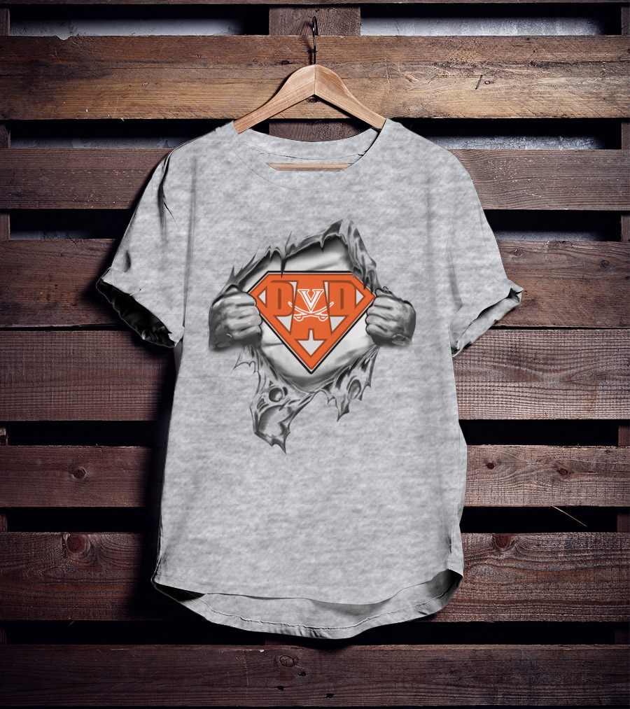 Cavalier Superhero Emblem With Crossed Swords And Bold Letters T-Shirt