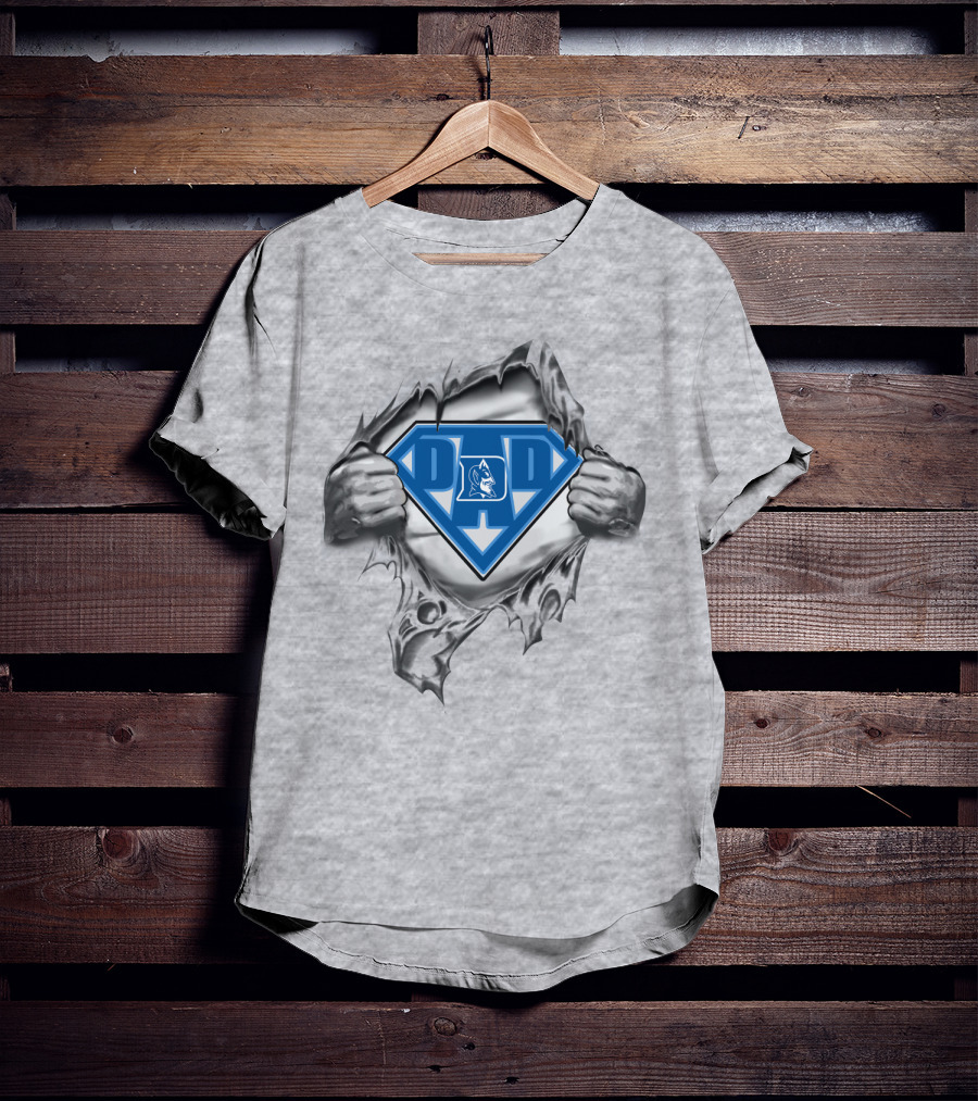 Duke Blue Devil Super Dad Emblem T-Shirt