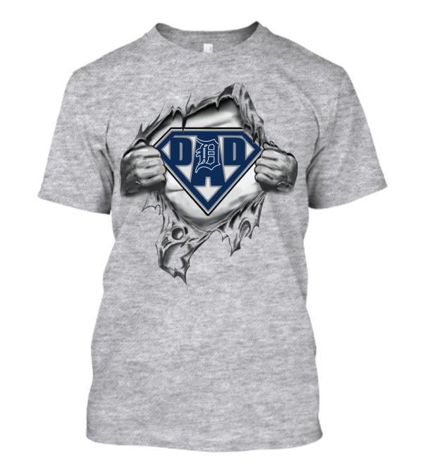 Super Dad Detroit Tigers Logo Fan T-Shirt