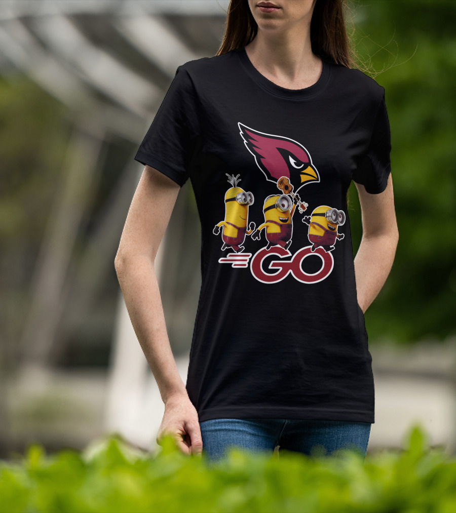 Minions Go Cardinals Bird T-Shirt