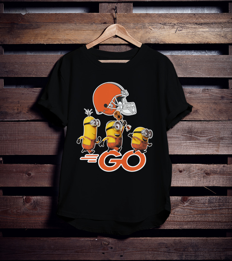 Cleveland Browns Minions Go Helmet T-Shirt
