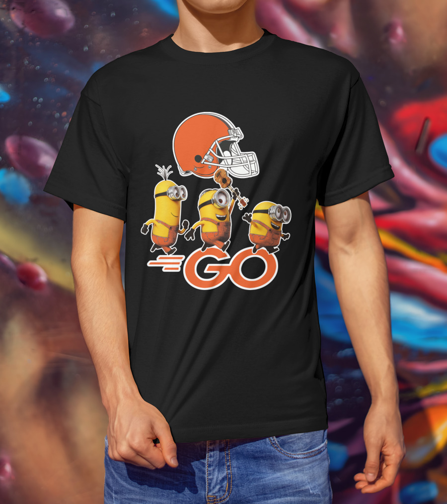 Cleveland Browns Minions Go Helmet T-Shirt
