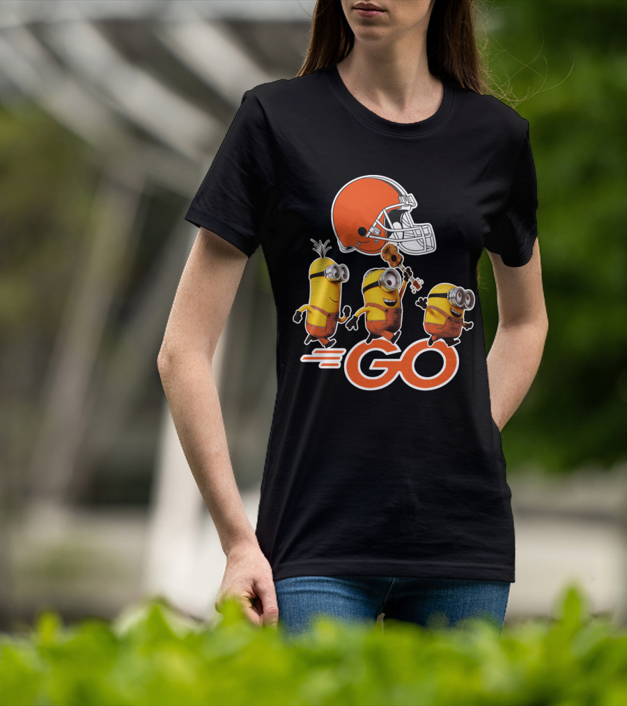 Cleveland Browns Minions Go Helmet T-Shirt