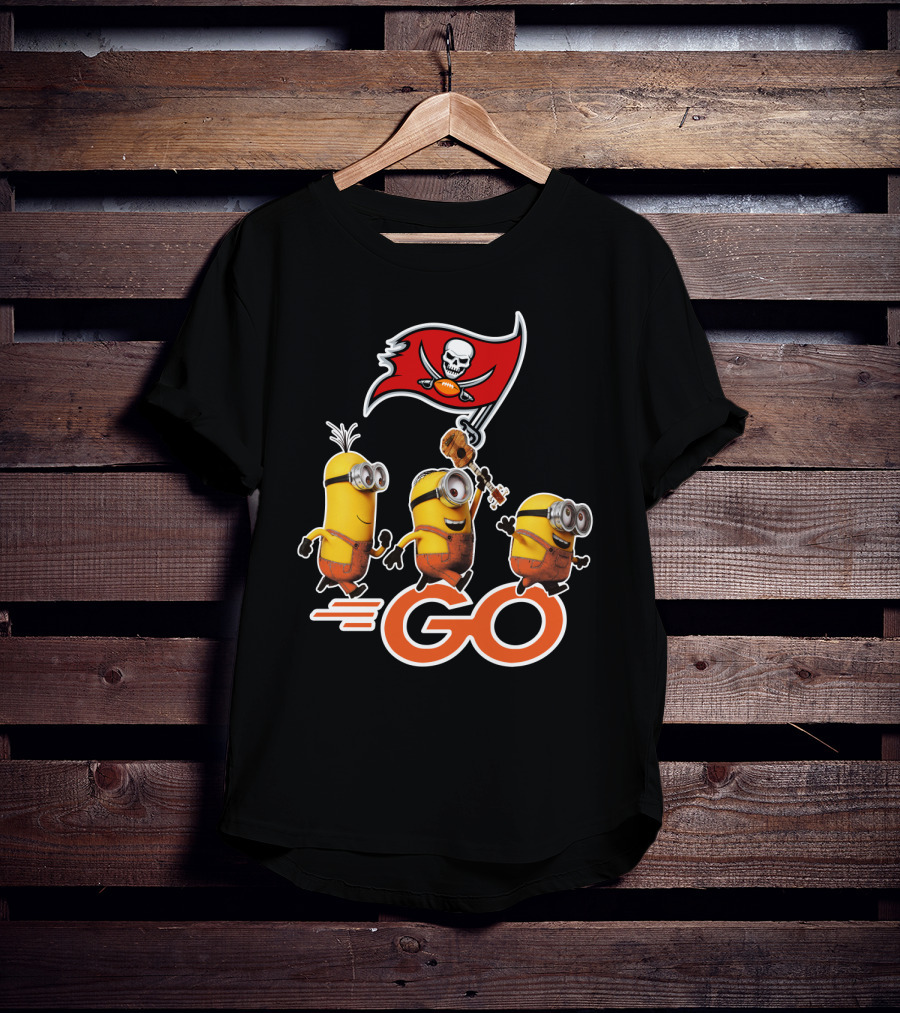 Buccaneers Minions GO Flag Football Skulls T-Shirt