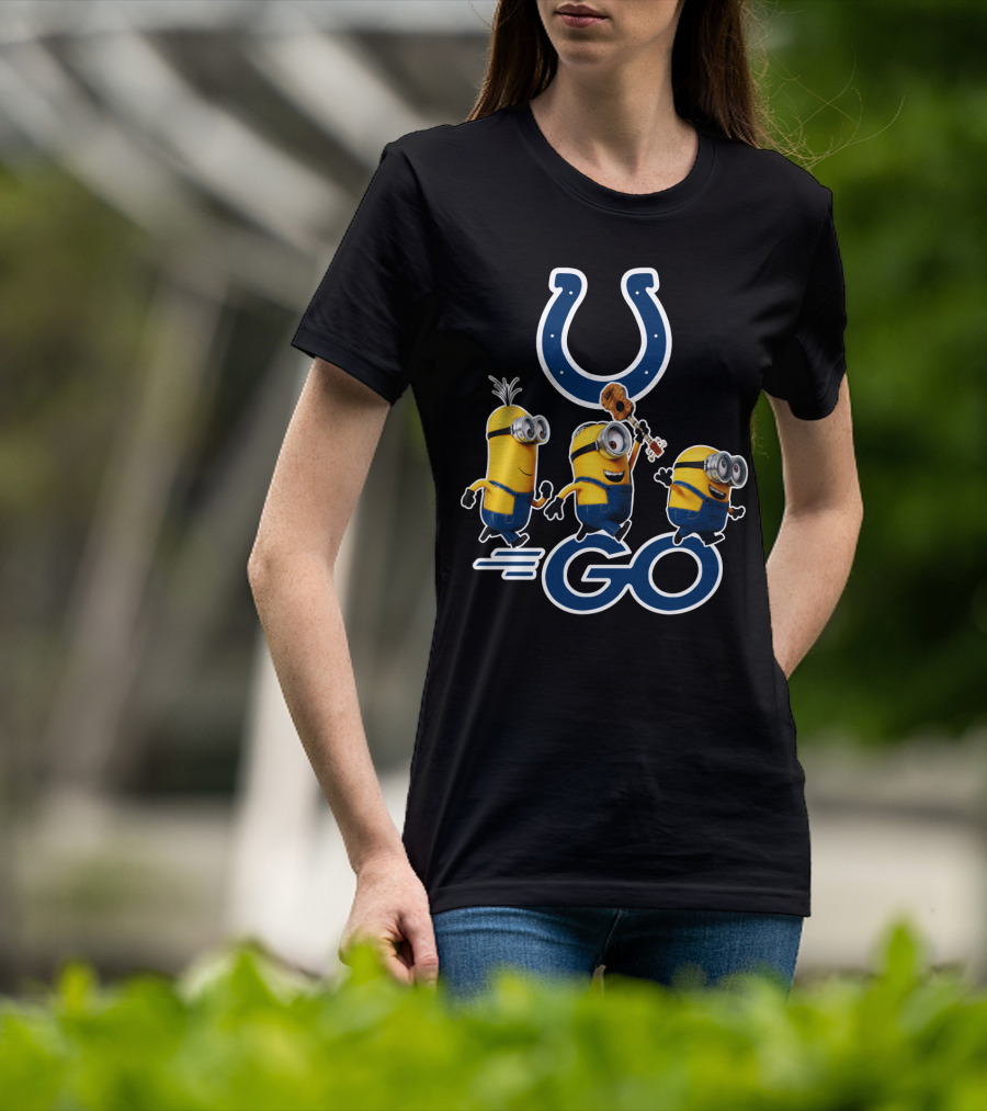 Minions Go Colts Football Fan Fun T-Shirt