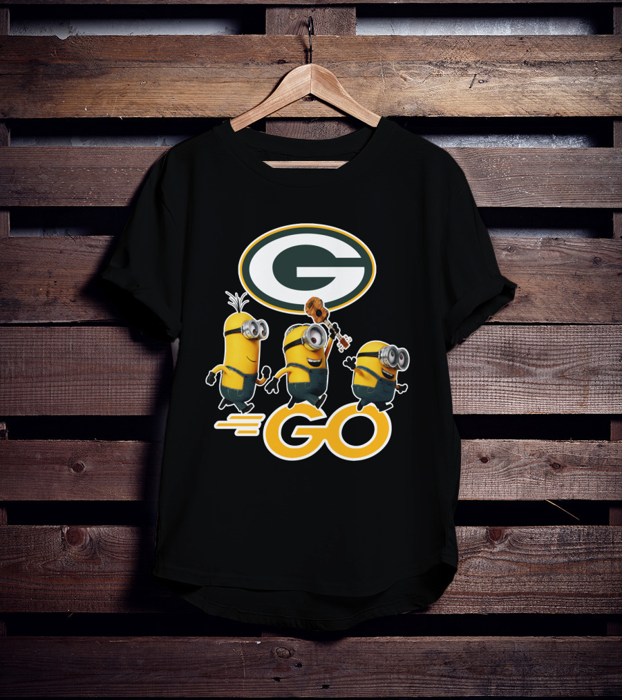 Packers Minions Go Enthusiastic Cheer With Green Bay Team Spirit T-Shirt