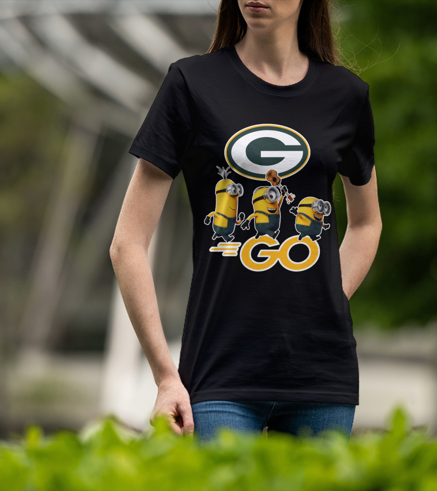 Packers Minions Go Enthusiastic Cheer With Green Bay Team Spirit T-Shirt