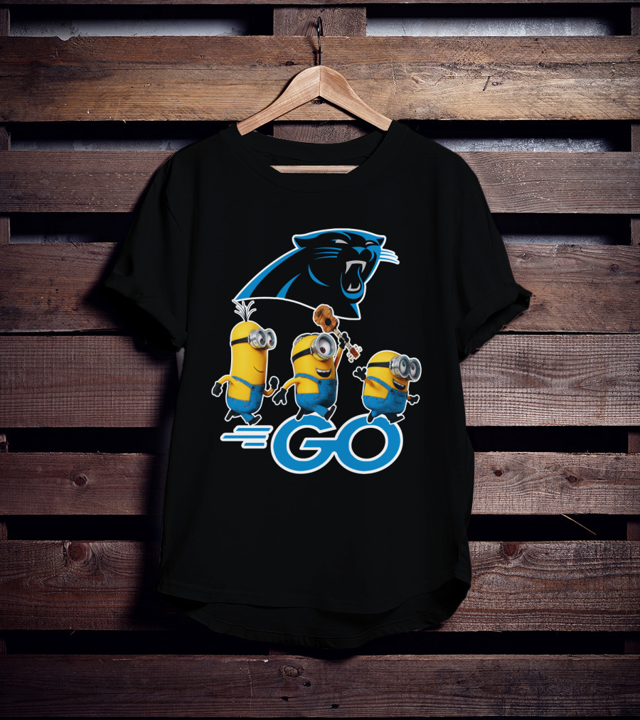 Panthers Go Minions NFL Fan Team Spirit T-Shirt