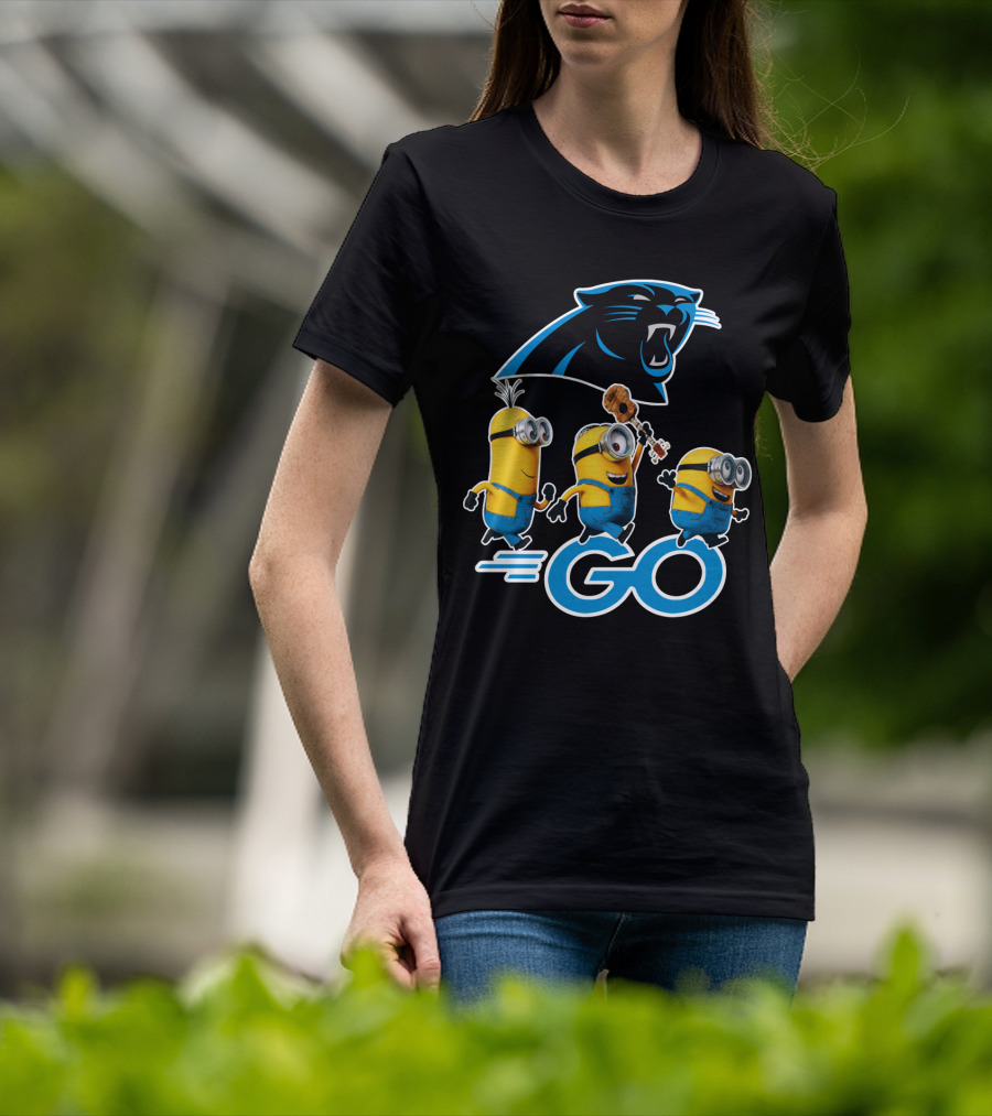 Panthers Go Minions NFL Fan Team Spirit T-Shirt