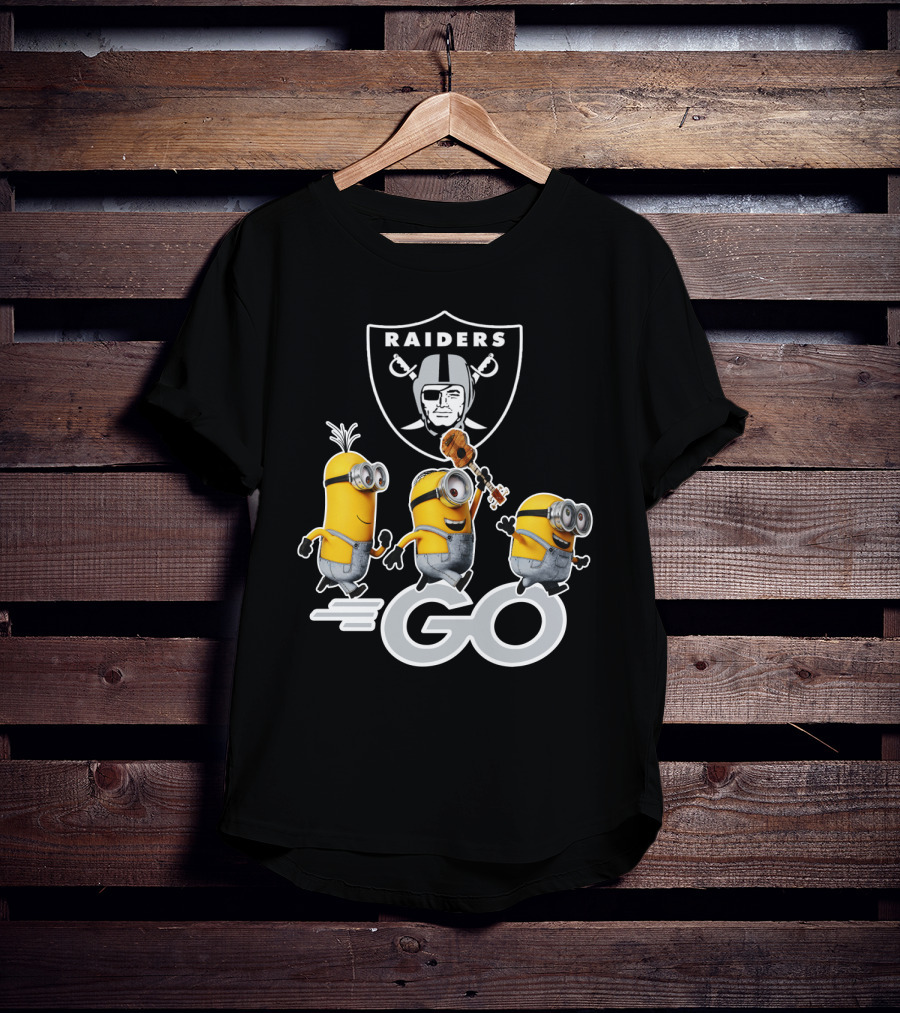 Raiders Minions Go Football Team T-Shirt