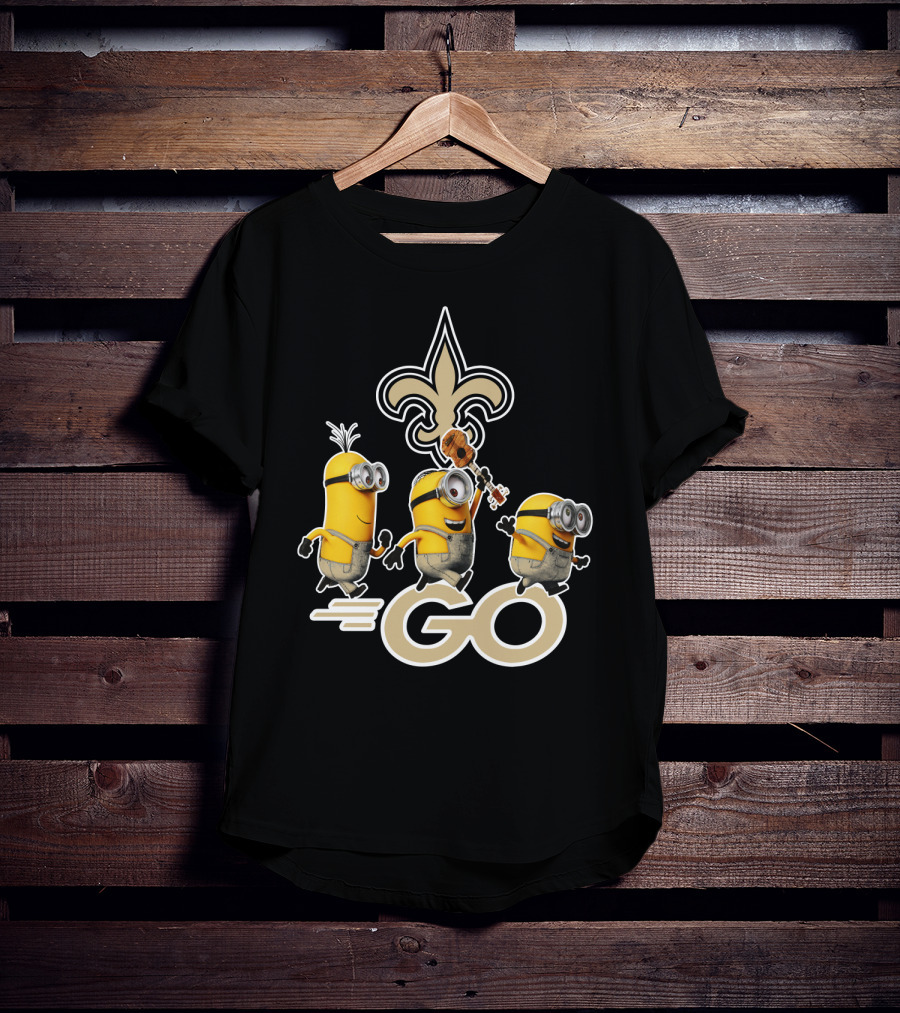 Saints Go Fleur-de-lis Minions T-Shirt