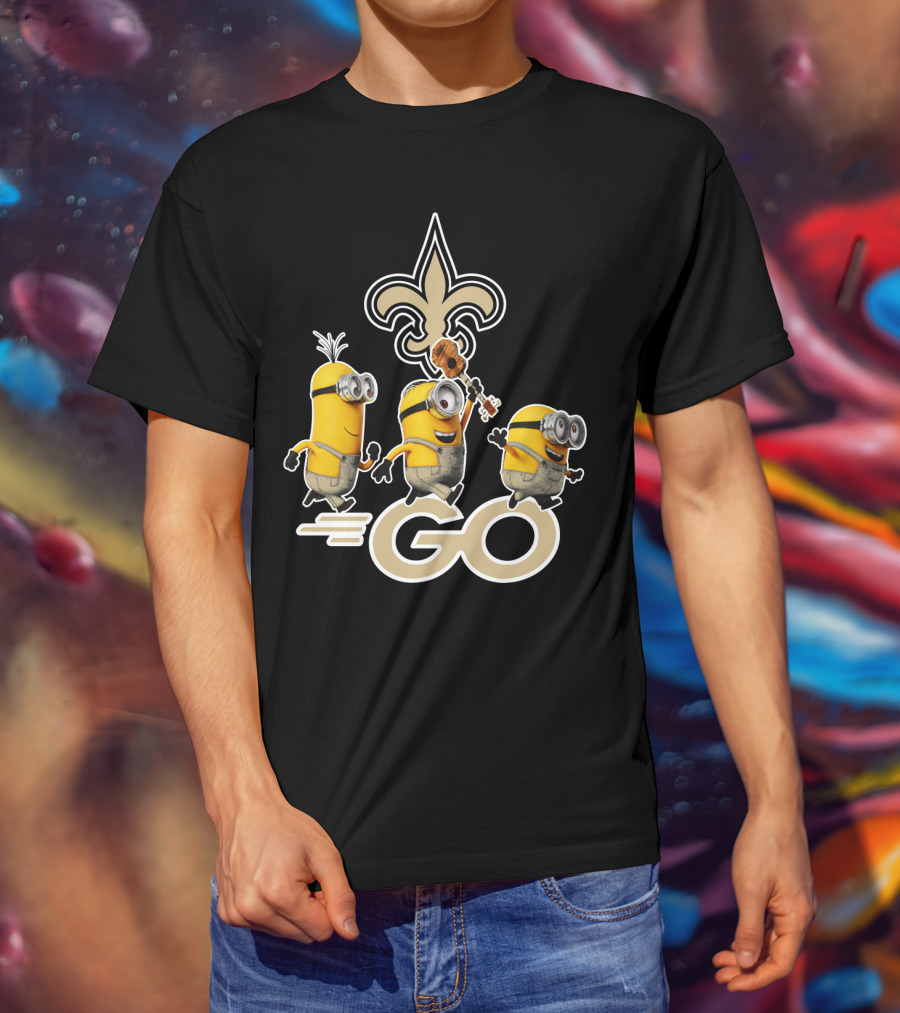 Saints Go Fleur-de-lis Minions T-Shirt