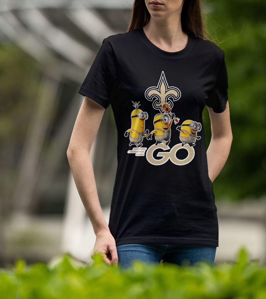 Saints Go Fleur-de-lis Minions T-Shirt