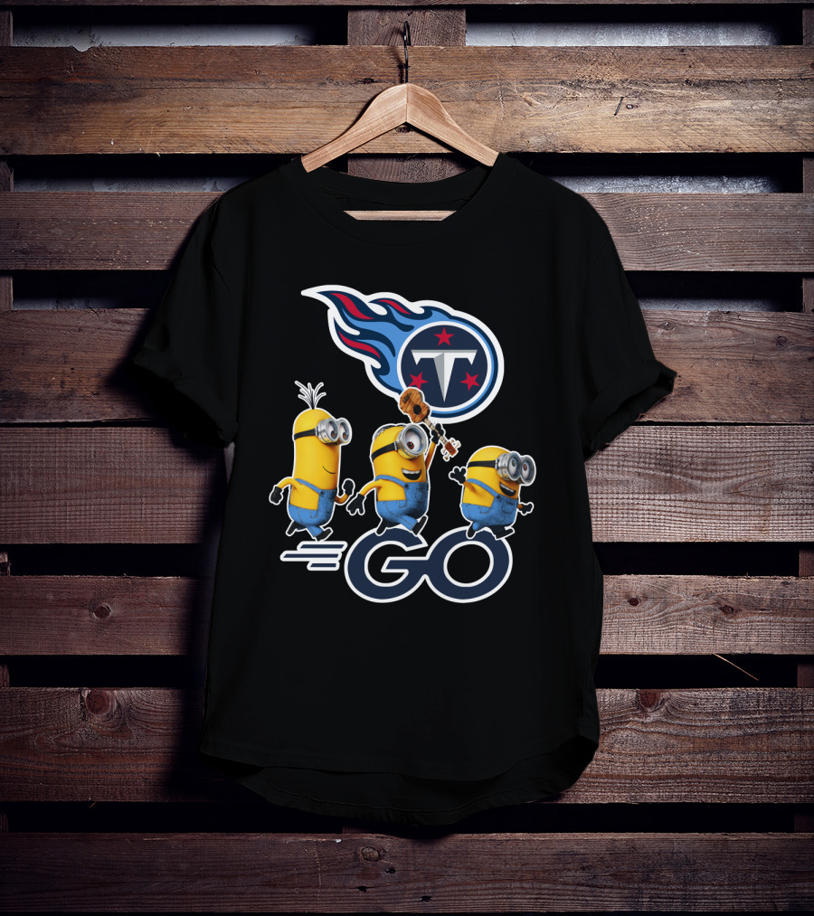 Minions Go Titans Tennessee NFL T-Shirt