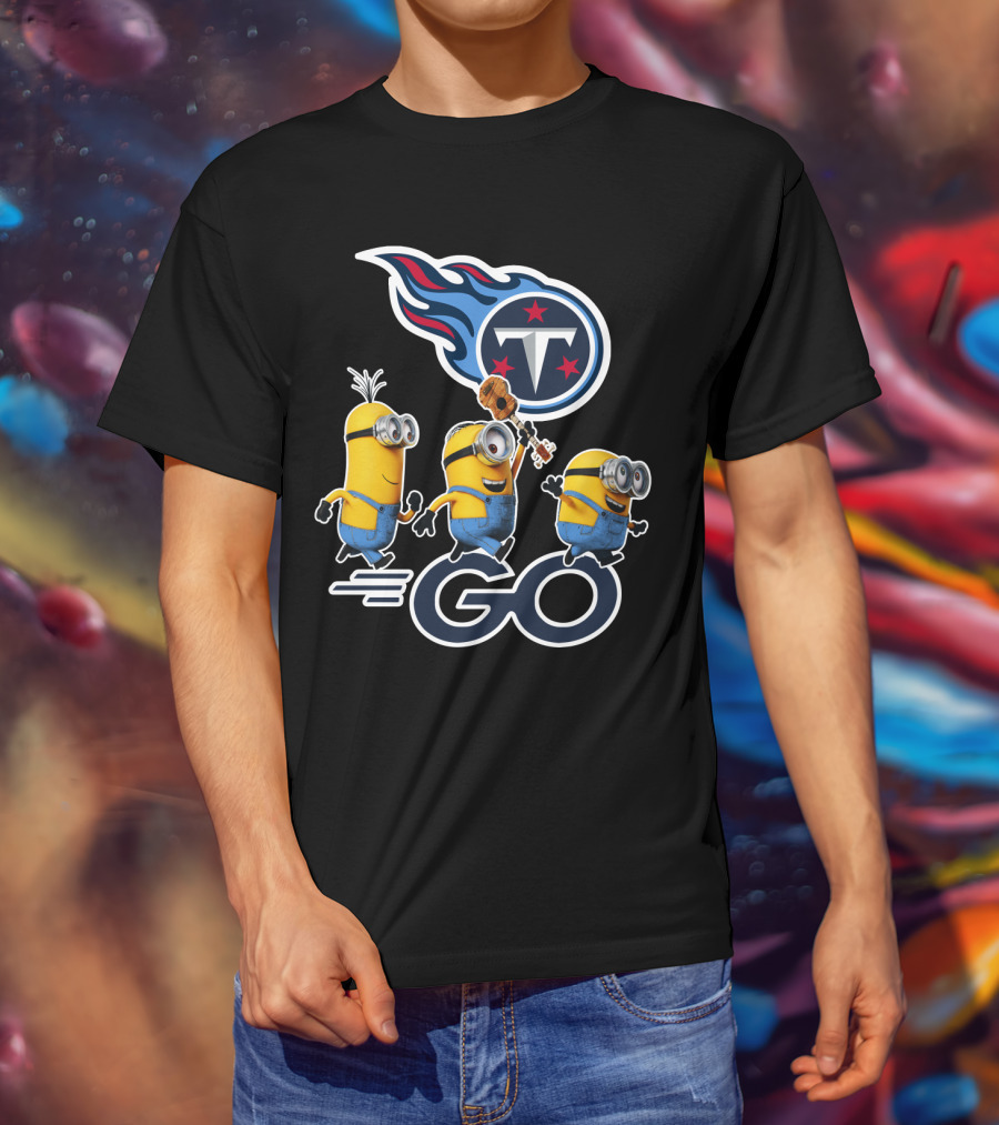 Minions Go Titans Tennessee NFL T-Shirt