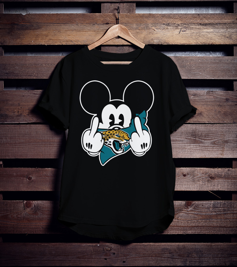 Jaguars Mickey Mouse Middle Finger T-Shirt