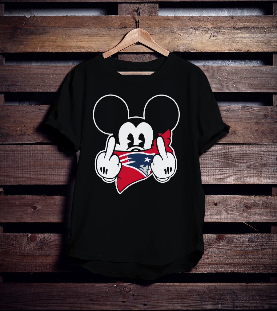 Mickey Patriot Middle Finger Emblem T-Shirt