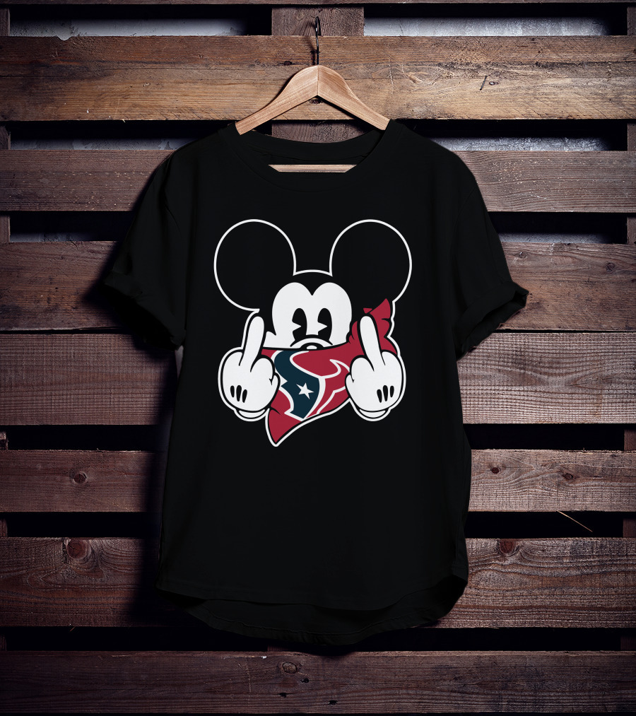 Texans Mickey Bandana Gesture T-Shirt