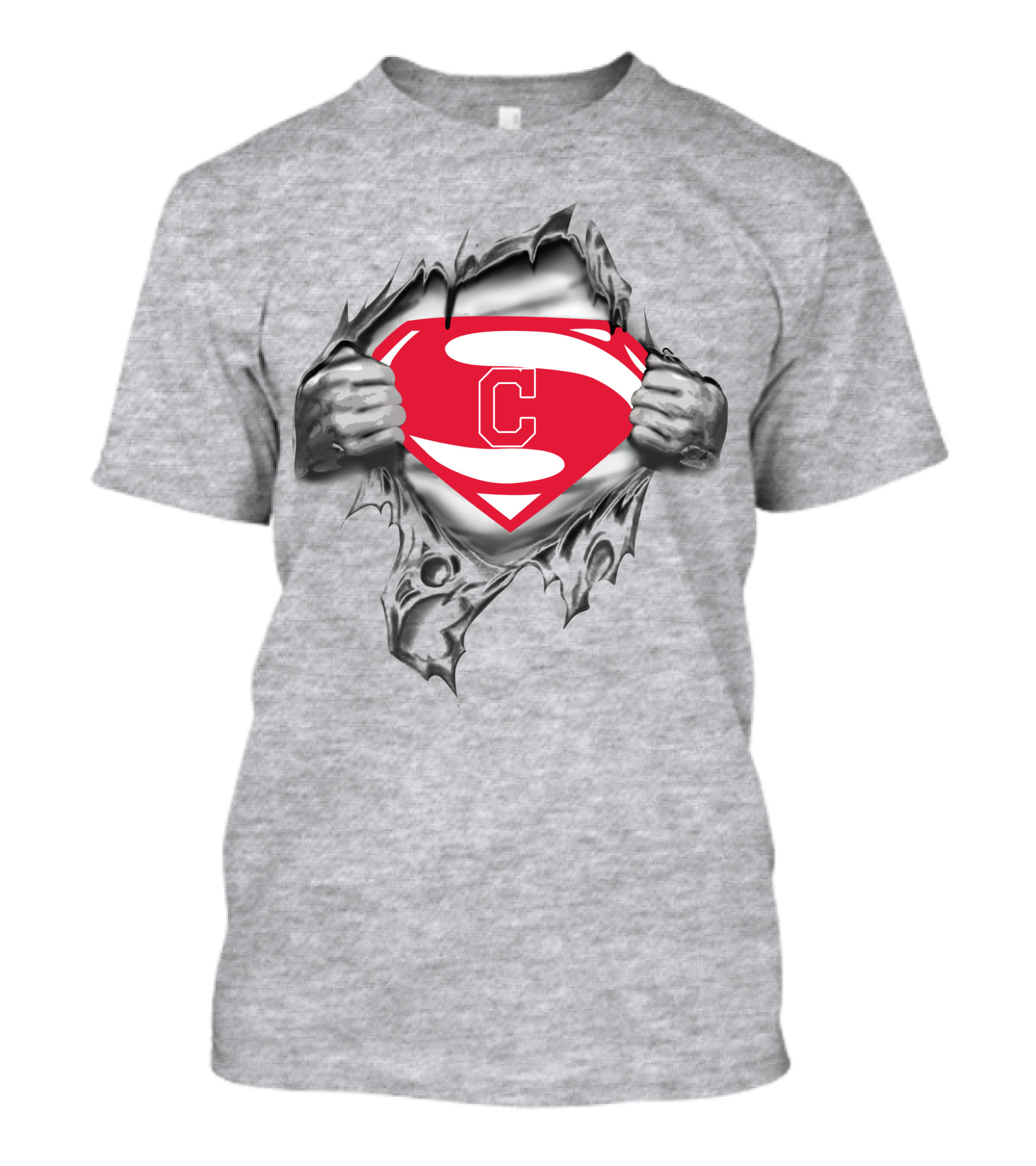 Cleveland Super C Logo Tear Reveal T-Shirt