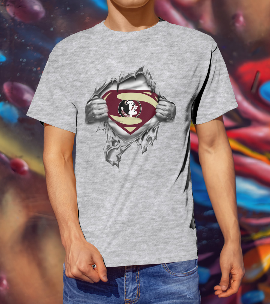 Superman Seminoles Logo Reveal T-Shirt