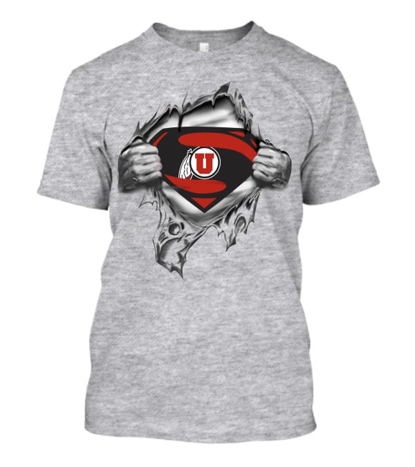 University Of Utah Superman Logo Fusion T-Shirt