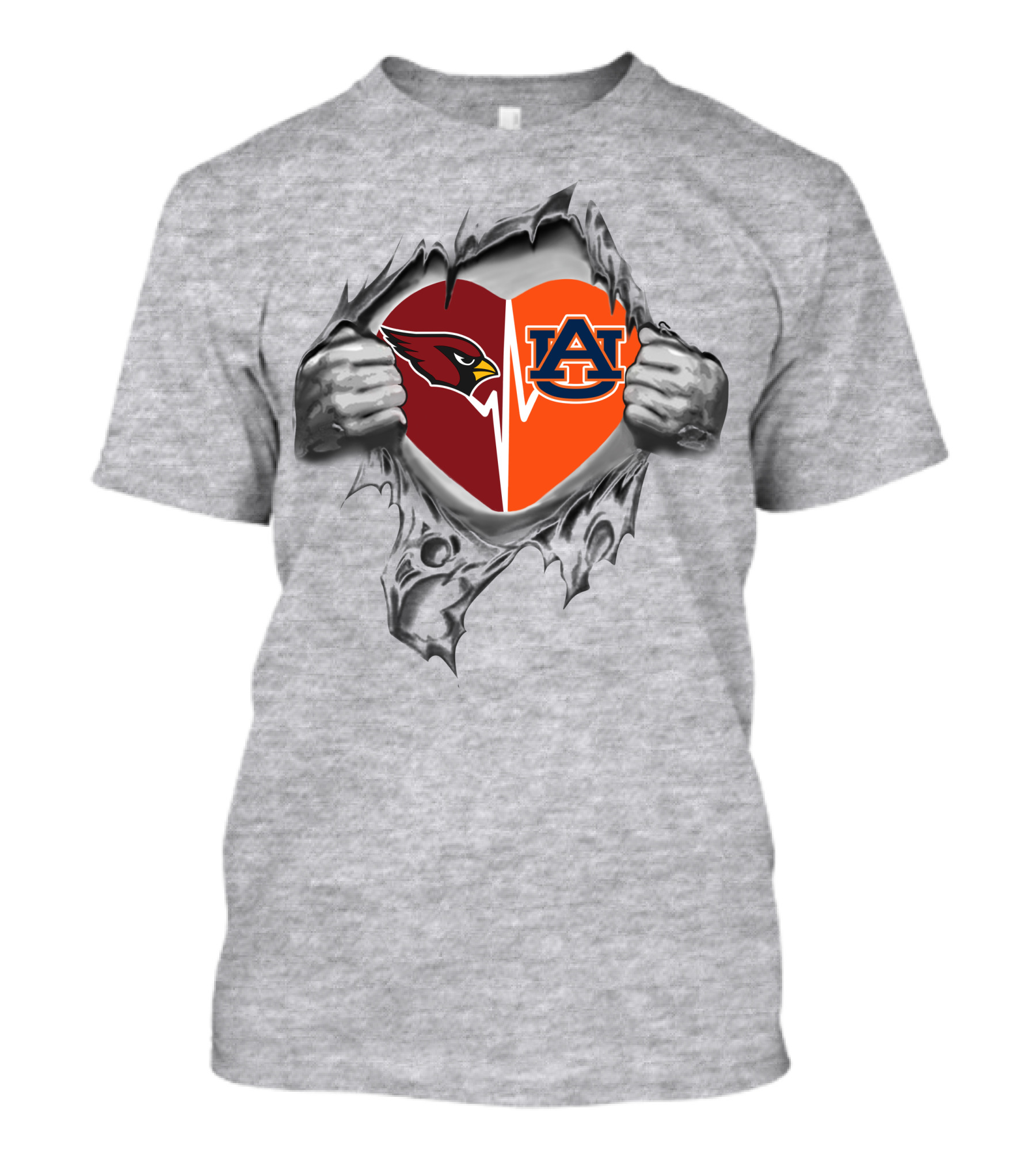 Cardinals Auburn It's In My Heart Dual T-Shirt
