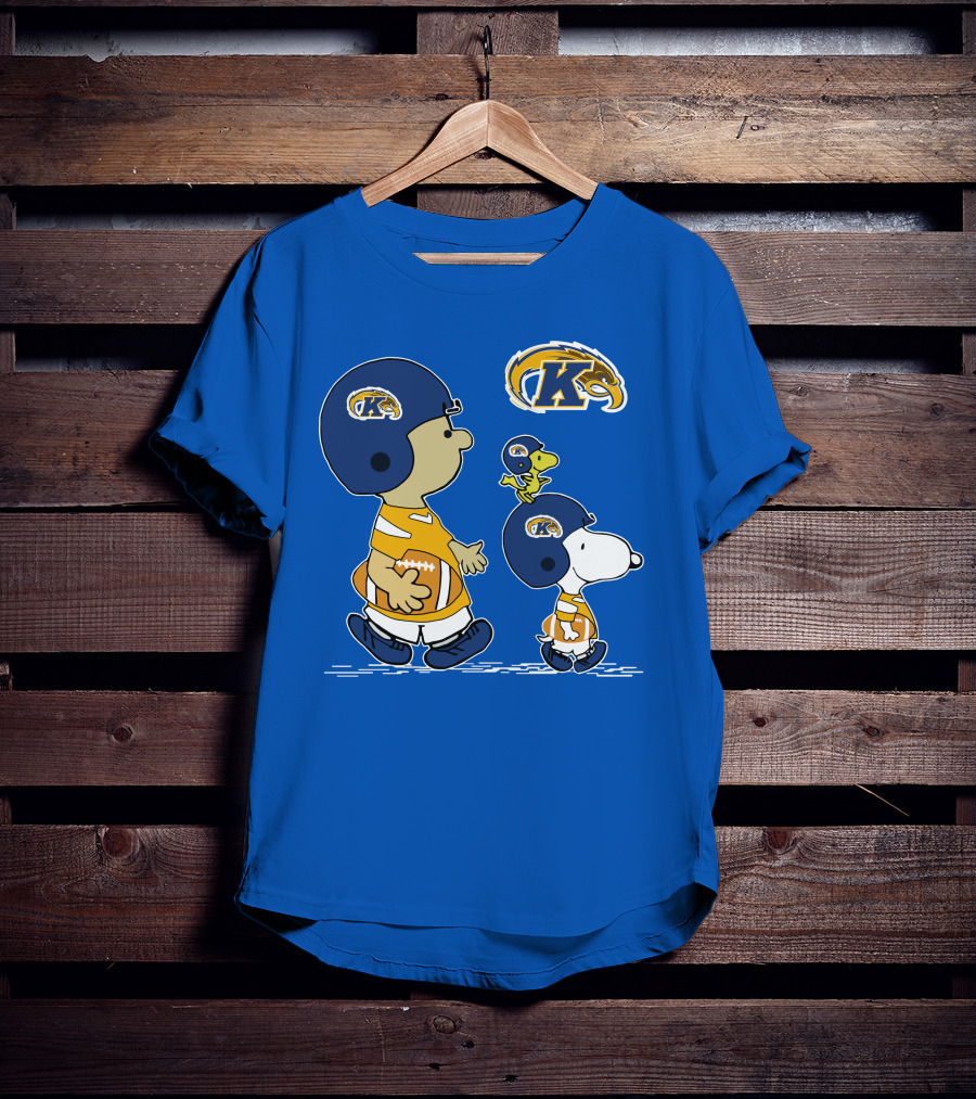 Kent State Golden Flashes Football Snoopy And Woodstock Peanuts Sports T-Shirt