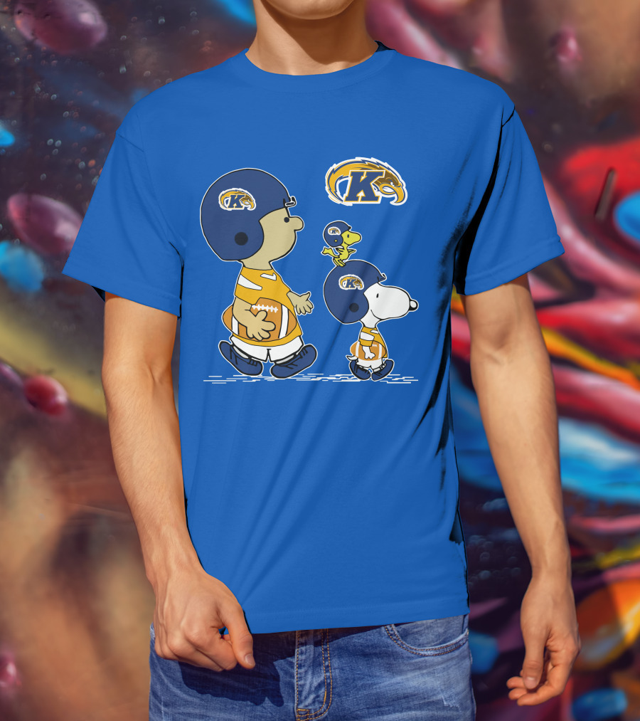 Kent State Golden Flashes Football Snoopy And Woodstock Peanuts Sports T-Shirt