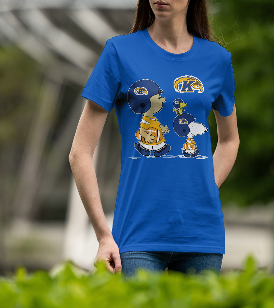 Kent State Golden Flashes Football Snoopy And Woodstock Peanuts Sports T-Shirt