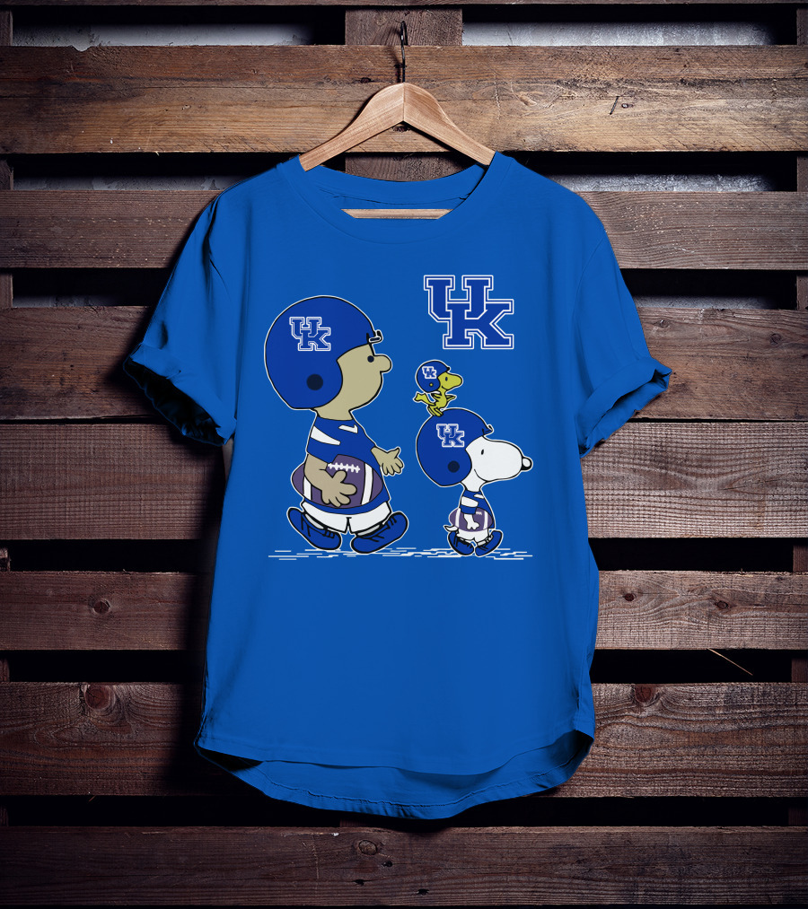Kentucky Wildcats Snoopy Woodstock Uk Football Peanuts Characters T-Shirt
