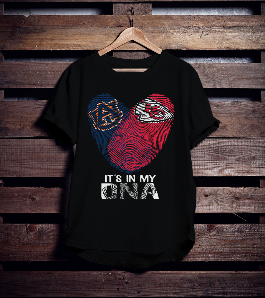 Auburn Tigers And Kansas City Chiefs It's In My DNA T-Shirt