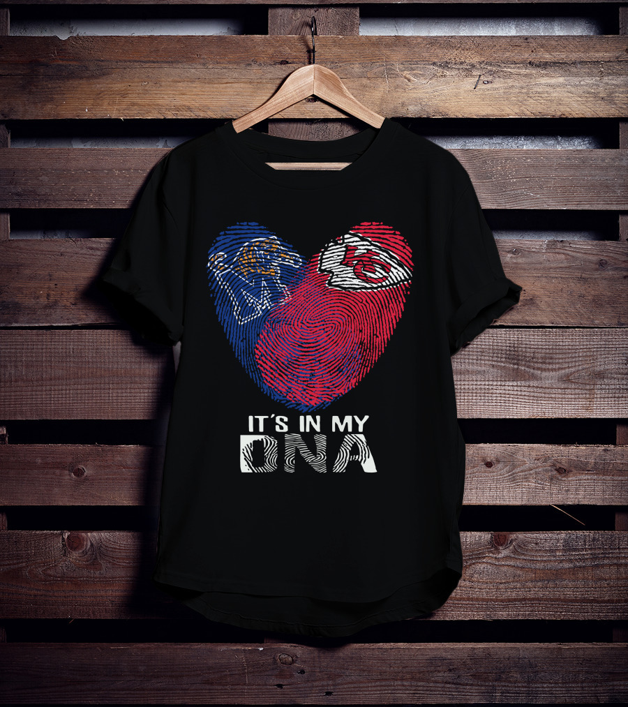 Memphis Tigers Chiefs Heart Fingerprint It's In My DNA T-Shirt