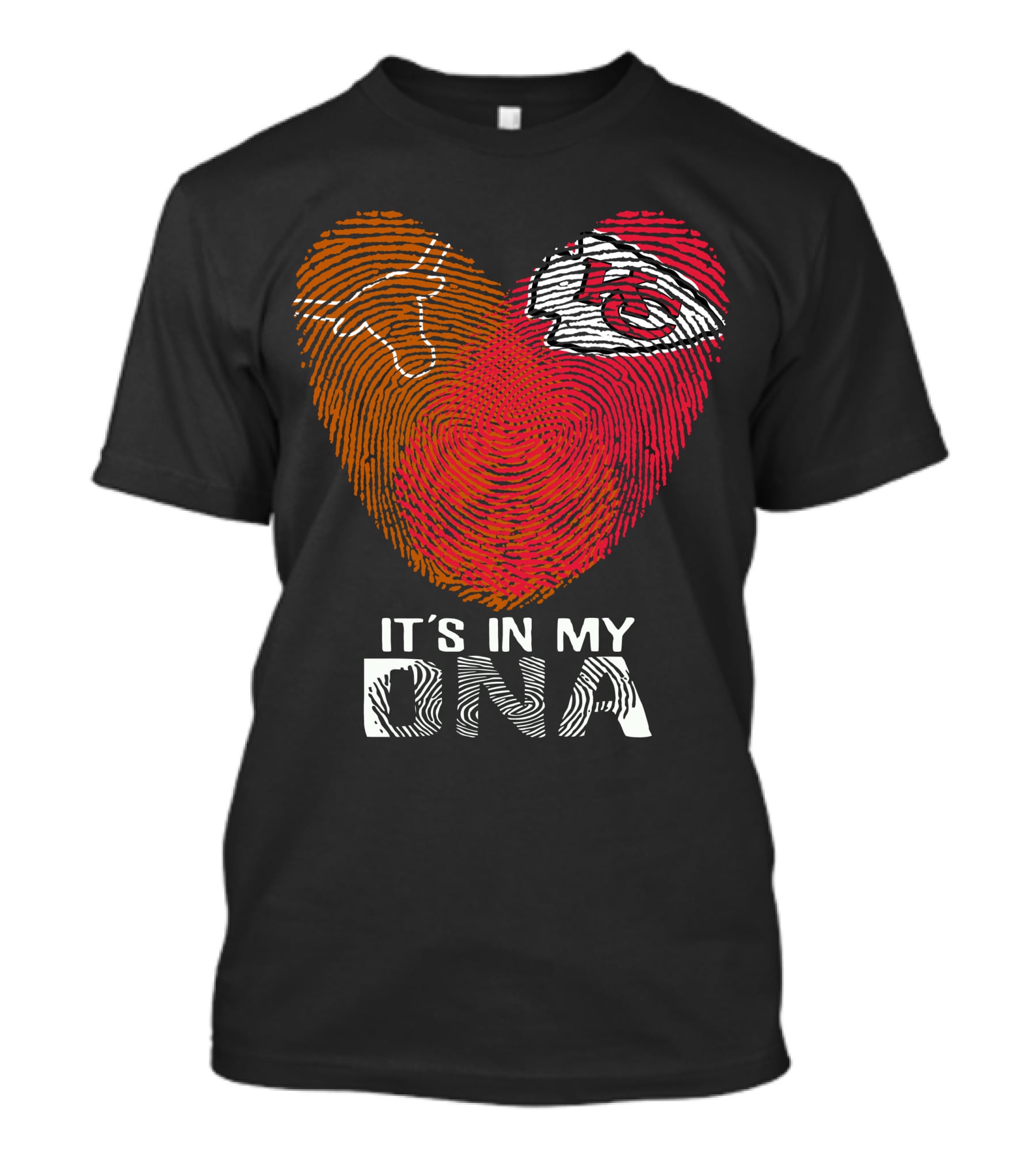 Texas Longhorns Chiefs Heart It's In My DNA T-Shirt