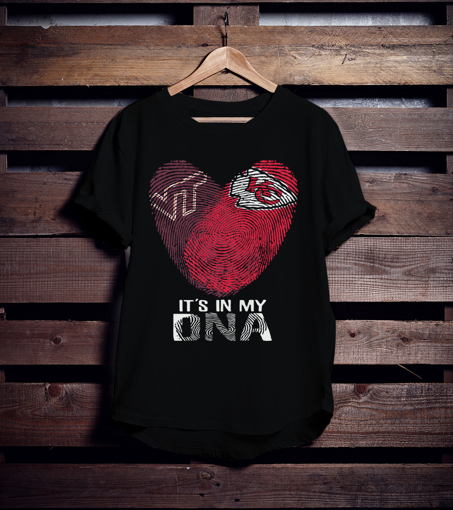 Virginia Tech Hokies Kansas City Chiefs It's In My DNA T-Shirt