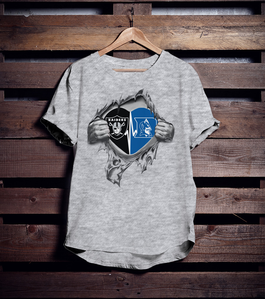 Raiders Duke Heartbeat Fusion Raiders Duke It's In My Heart T-Shirt