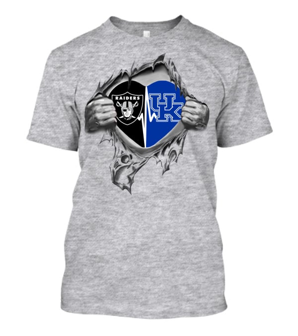 Raiders Kentucky Heartbeat UK Logo T-Shirt