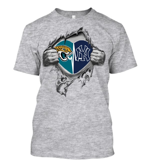 Jaguars Yankees Heartsplit Passion T-Shirt