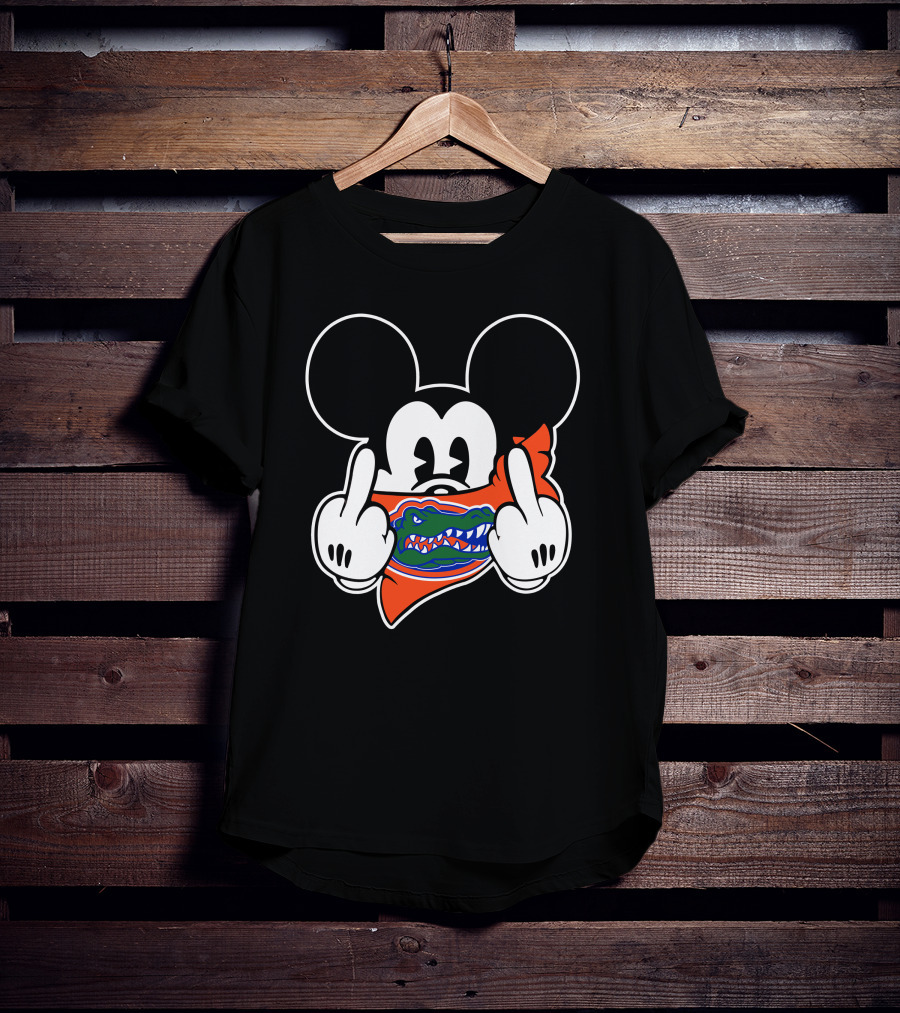 Florida Gators Mickey Disney Masked Gesture T-Shirt