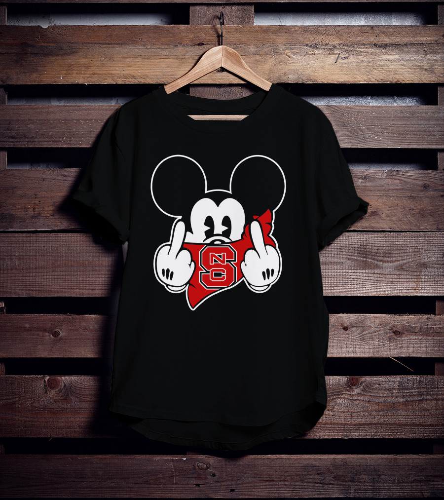 NC State Wolfpack Mickey Mouse Gesture T-Shirt