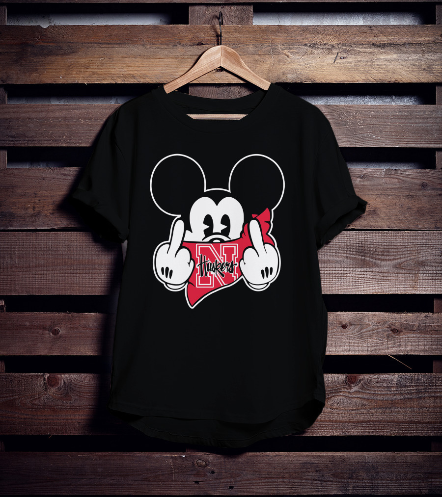 Nebraska Huskers Mickey Mouse N Logo T-Shirt