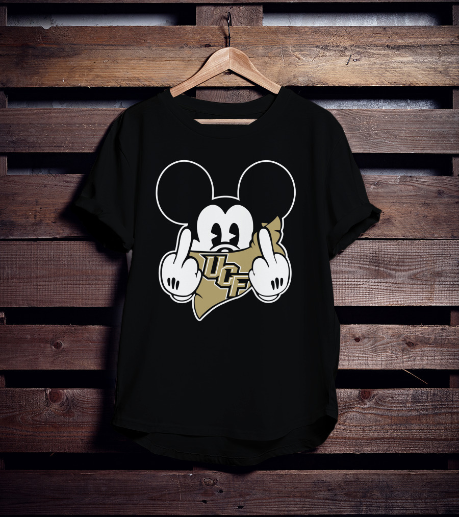 UCF Knights Mickey Middle Finger Gesture T-Shirt
