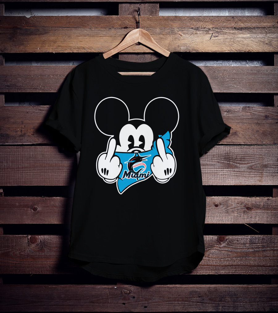 Miami Marlins Mickey Baseball T-Shirt