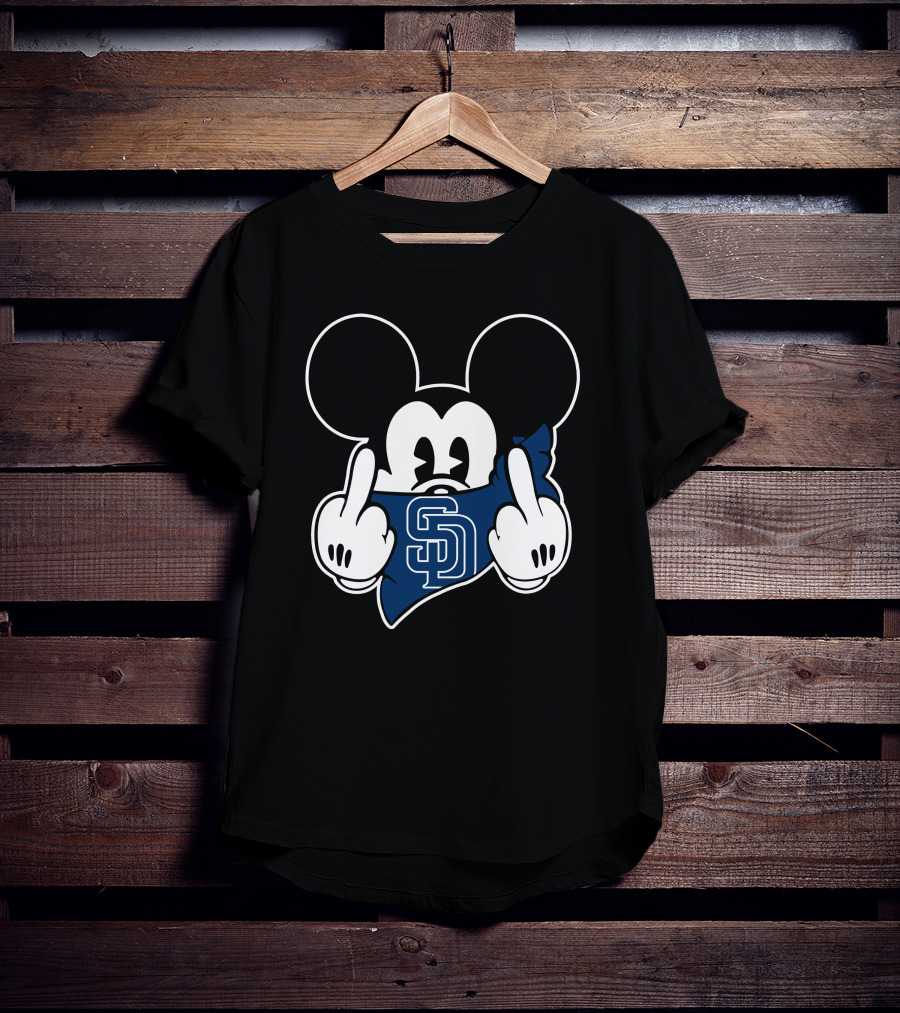 SD Padres Mickey Gesture T-Shirt