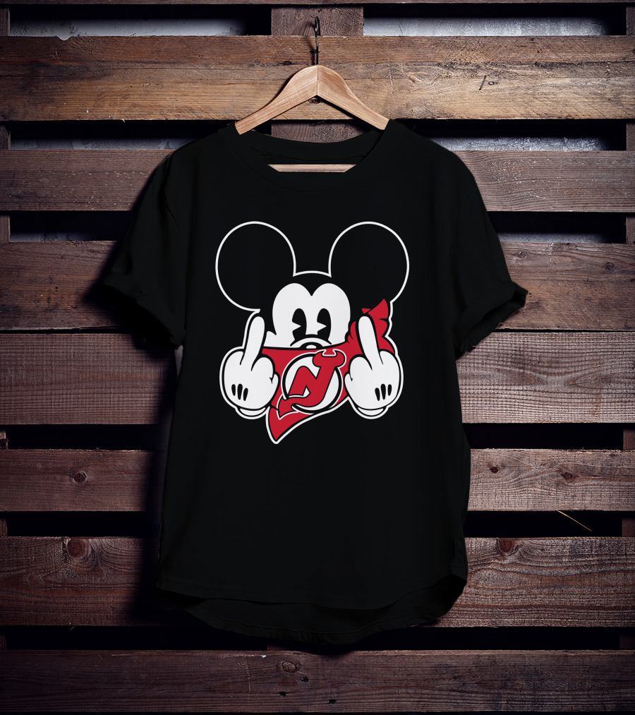 New Jersey Devils Mickey Bandana Gesture T-Shirt