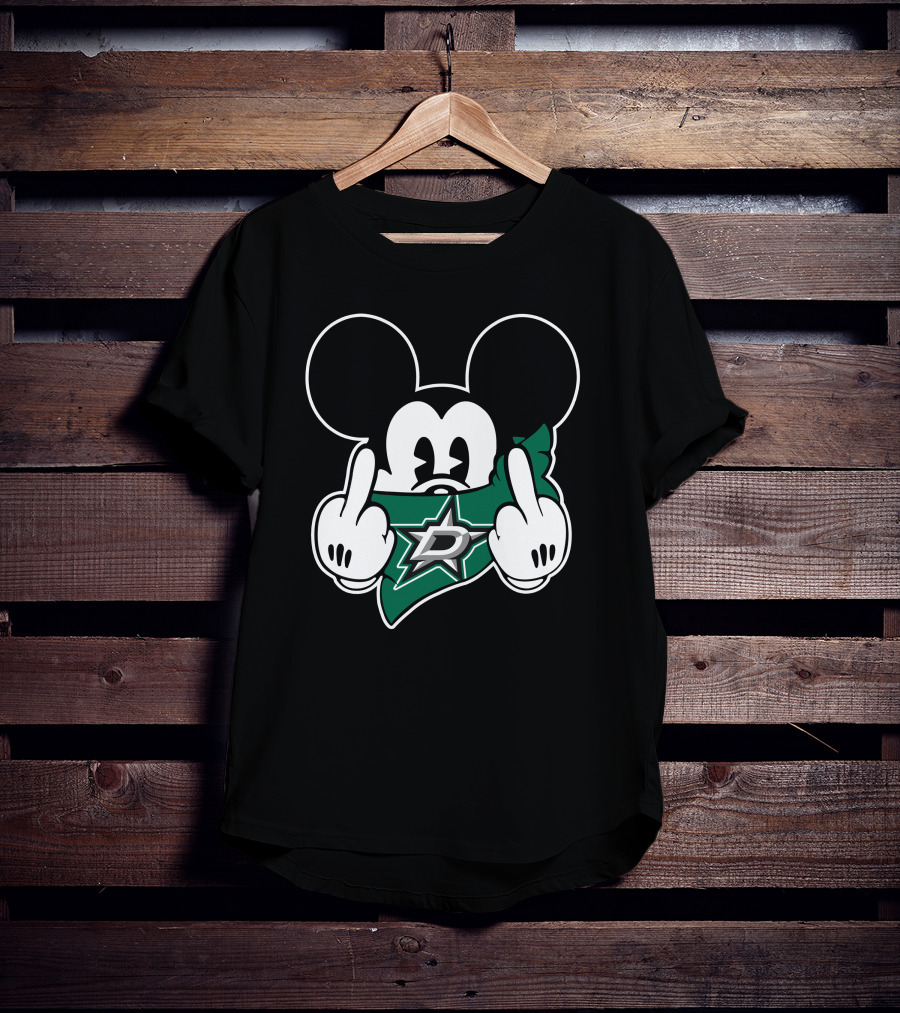 Dallas Stars Mickey Gesture T-Shirt