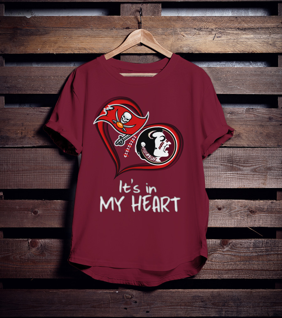 Buccaneers Seminoles It's In My Heart T-Shirt