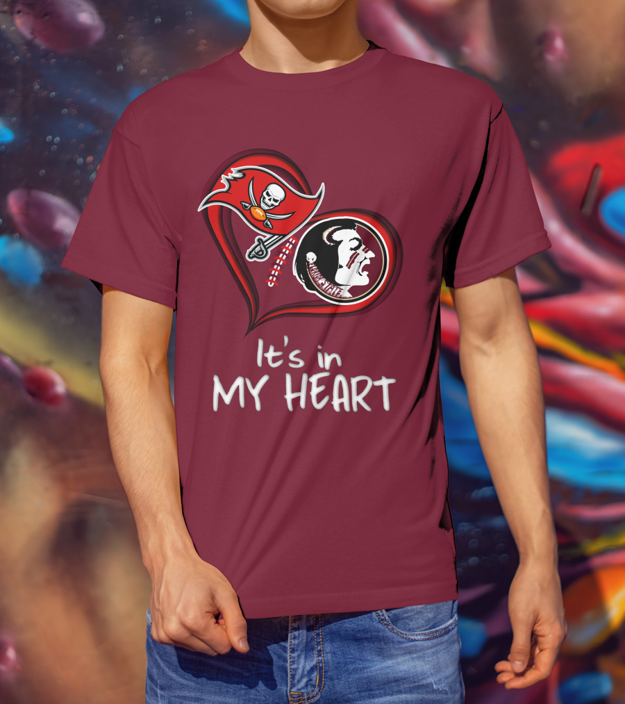 Buccaneers Seminoles It's In My Heart T-Shirt
