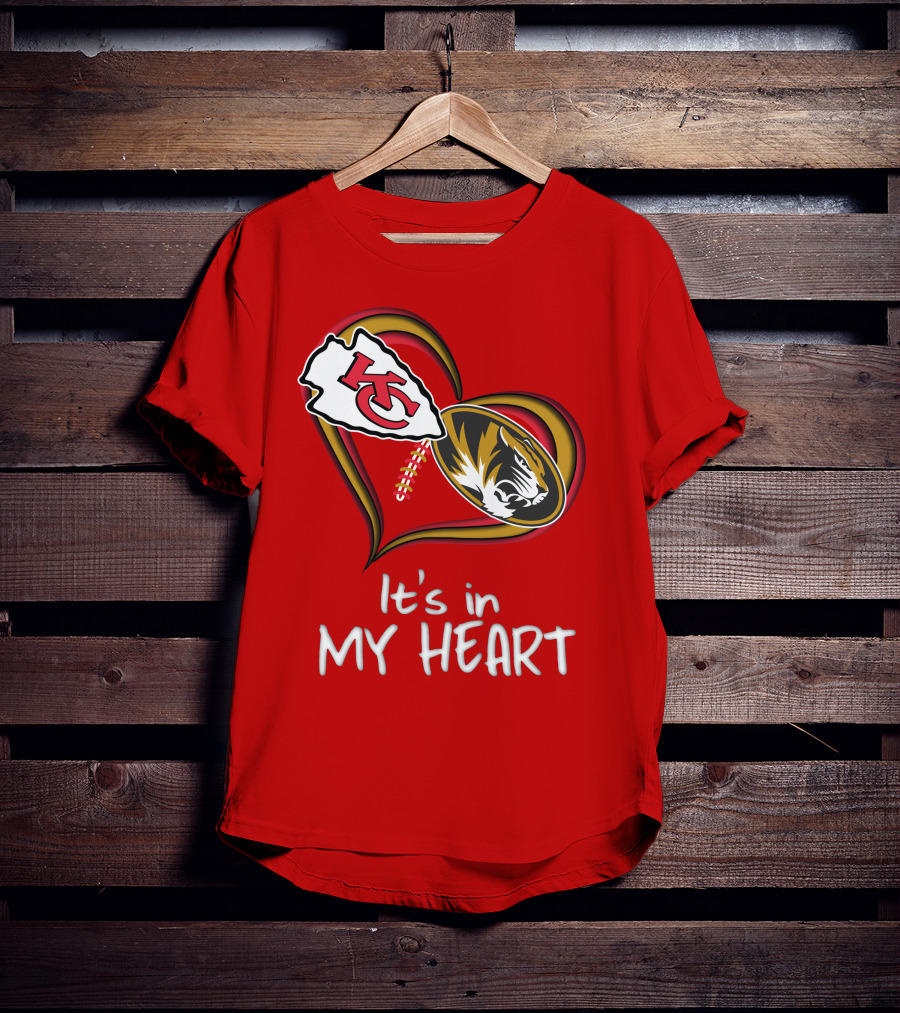 Chiefs Missouri Tigers It's In My Heart T-Shirt